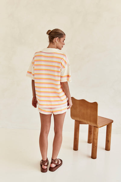 Selva -  Summer Casual Buttoned Shorts Set