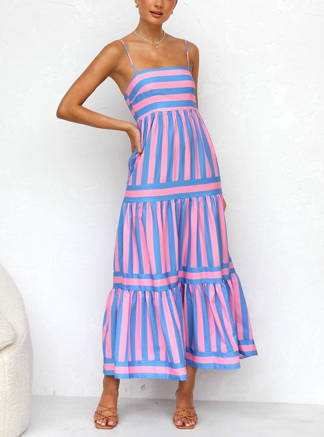 Sofia | Spaghetti Strap Dress, Summer Dress for Perfect Curves and Absolute Comfort