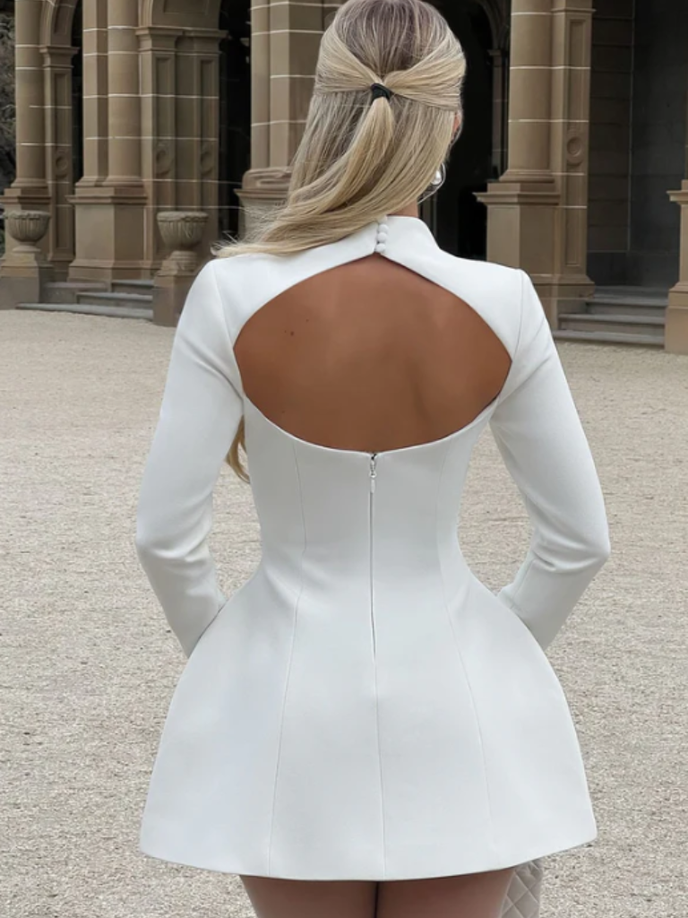 VICTORIA SCULPTED MINI DRESS