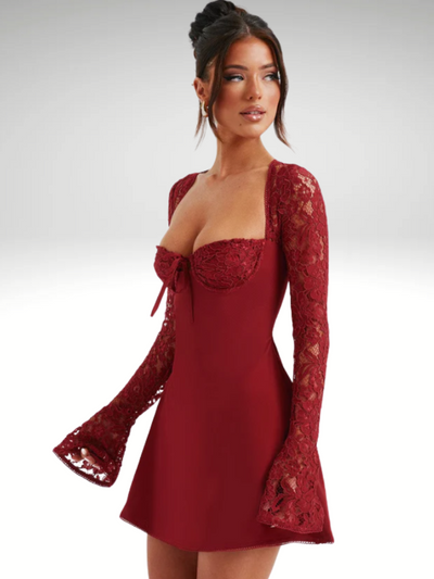 AMÉLIE LACE MINI DRESS