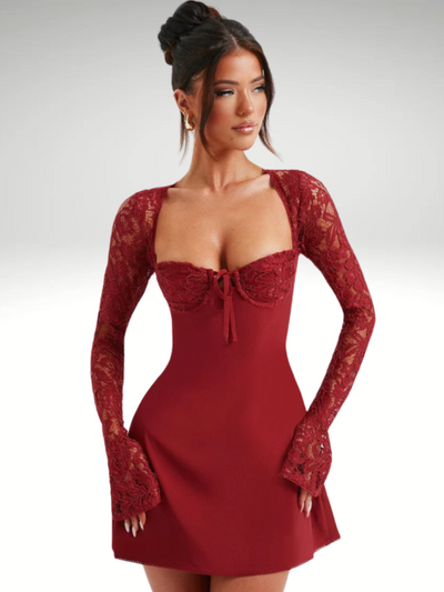 AMÉLIE LACE MINI DRESS