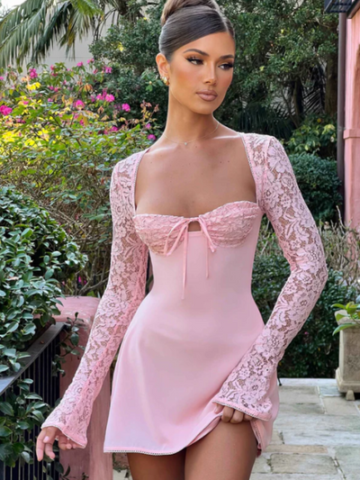 AMÉLIE LACE MINI DRESS