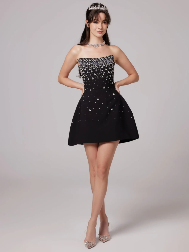 MIDNIGHT SPARKLE MINIDRESS