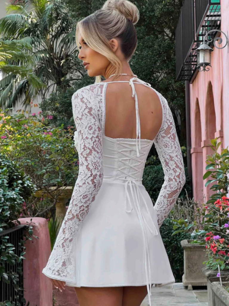 AMÉLIE LACE MINI DRESS