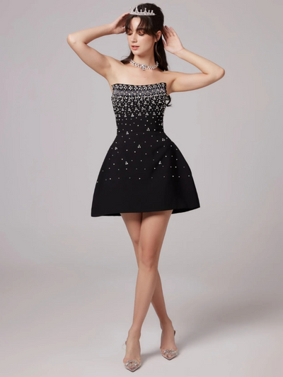 MIDNIGHT SPARKLE MINIDRESS