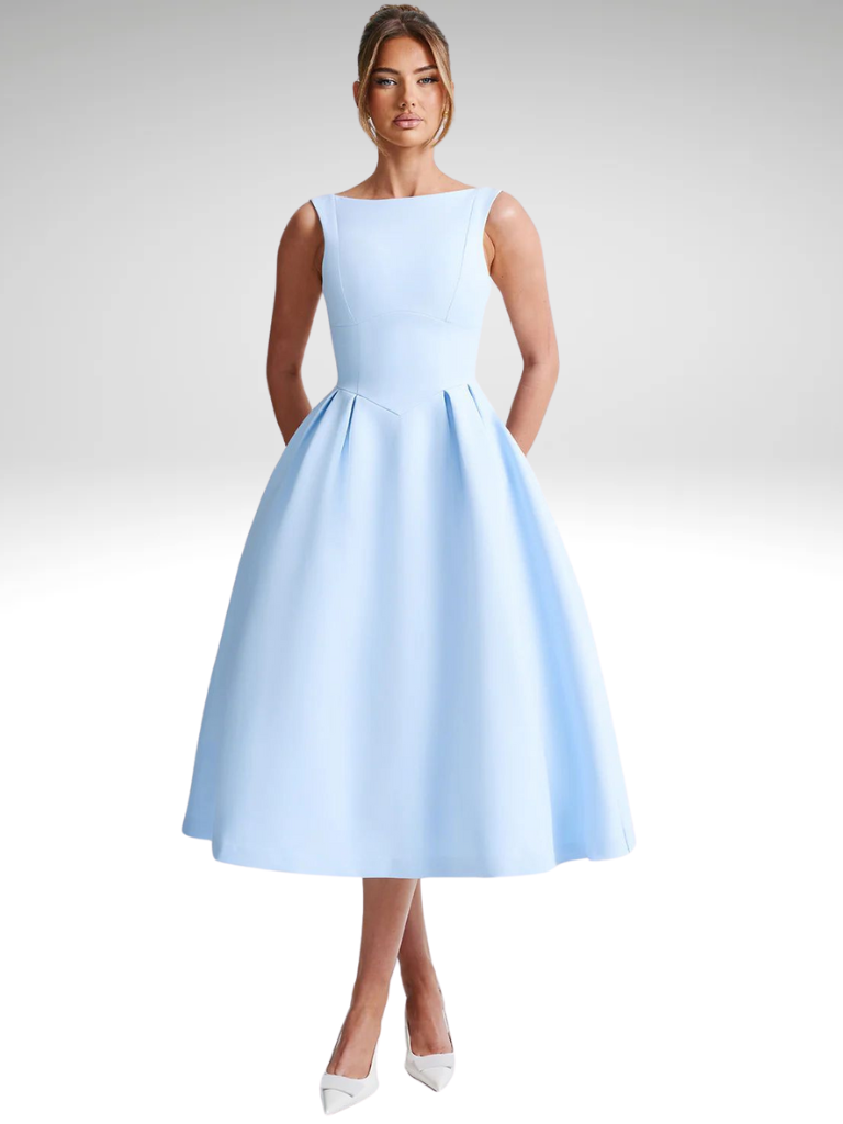 ELEGANCE BEAUTIFUL MIDI DRESS