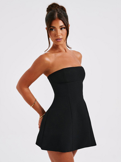 LUXURY STRAPLESS MINI DRESS