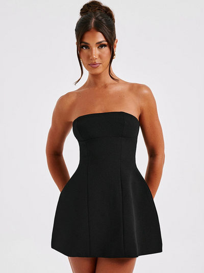 LUXURY STRAPLESS MINI DRESS