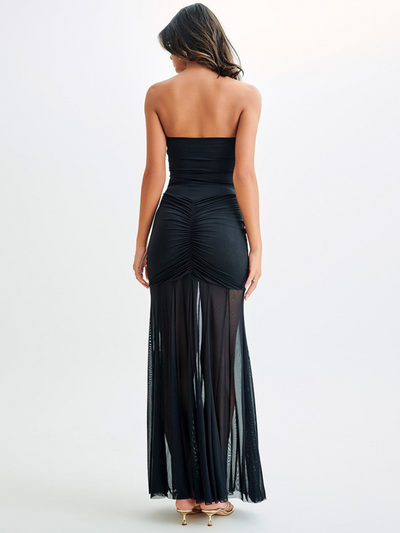 ELEGANT OFF-SHOULDER MAXI DRESS