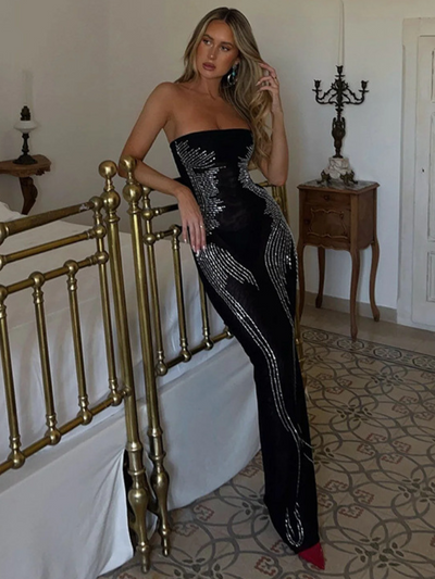 DIAMOND GODDESS MAXI DRESS