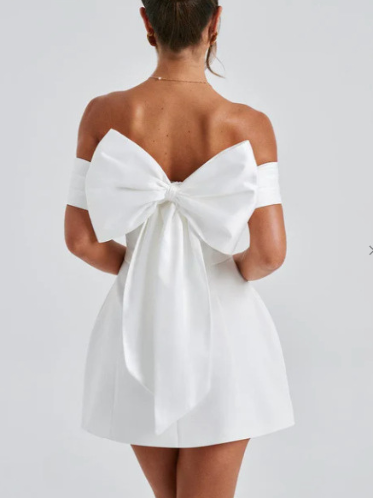 CELESTE BOW BACK DRESS
