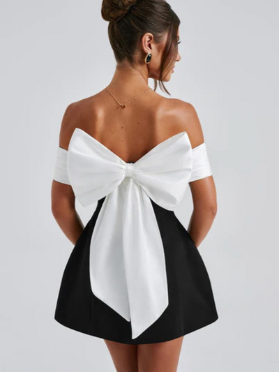 CELESTE BOW BACK DRESS