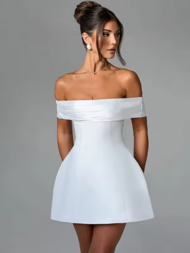 CELESTE BOW BACK DRESS