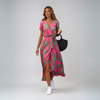 Suzanne - Elegant V-Neck Dress