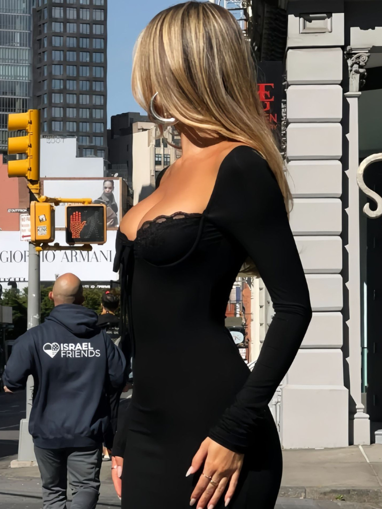NOIR SEDUCTION MAXI DRESS