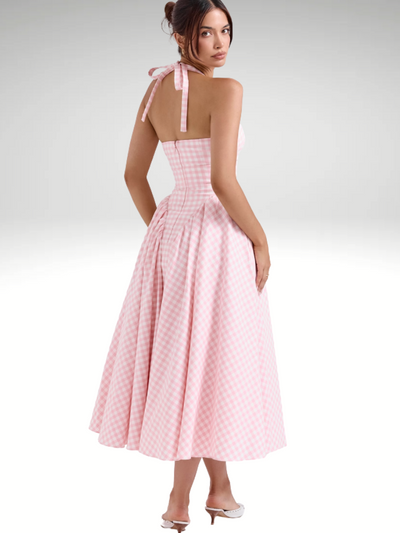 VICHY ROMANCE MIDI DRESS