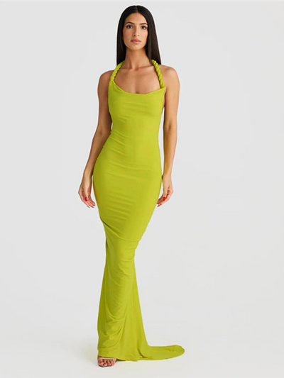 SIRENA FIGURE-FITTING MAXI DRESS