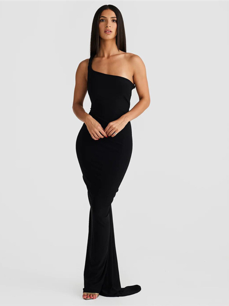 SIRENA FIGURE-FITTING MAXI DRESS