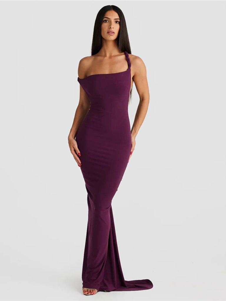 SIRENA FIGURE-FITTING MAXI DRESS