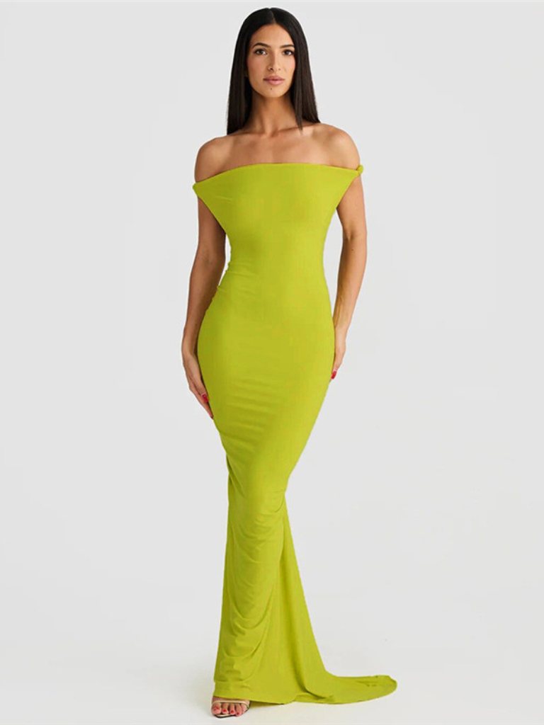SIRENA FIGURE-FITTING MAXI DRESS