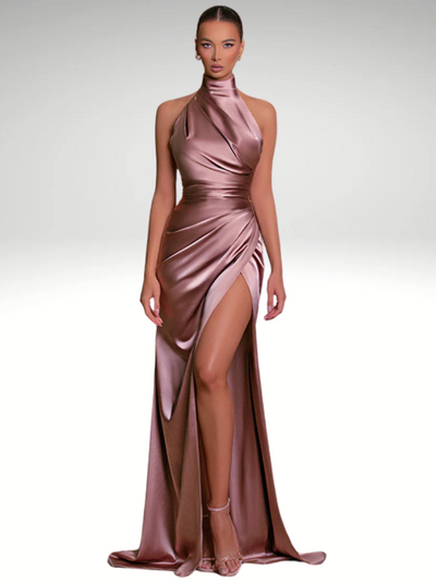 SATIN ROYALTY DRESS
