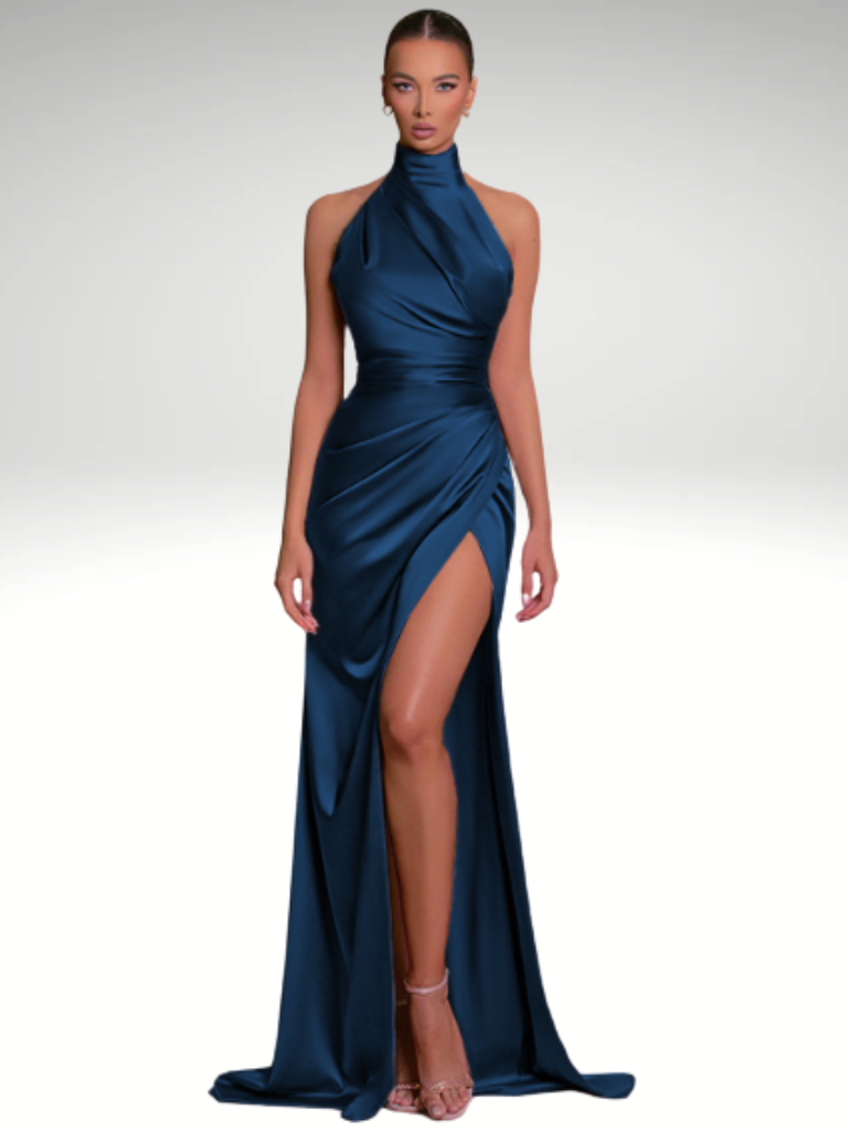 SATIN ROYALTY DRESS