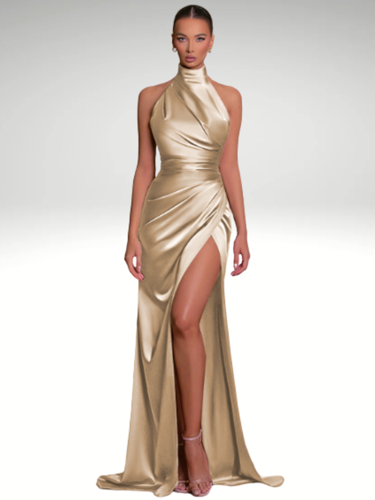 SATIN ROYALTY DRESS