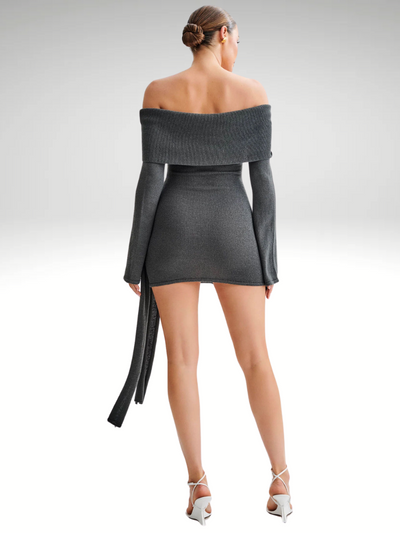 GLAMOUR WRAP MINI DRESS