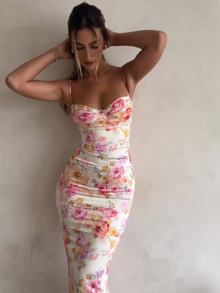 FLEUR DE MINUIT MAXI DRESS