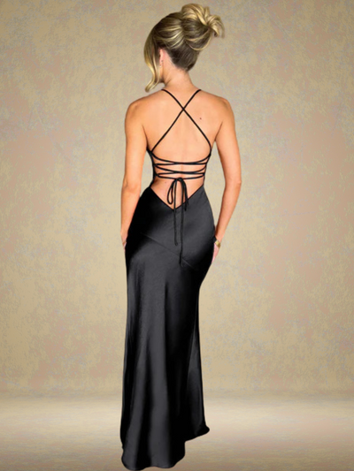 SATIN GLAM MAXI DRESS