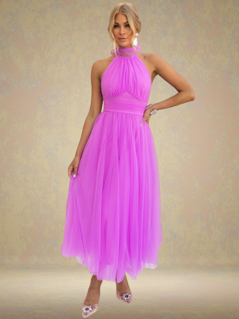 VIOLET VISION TULLE DRESS