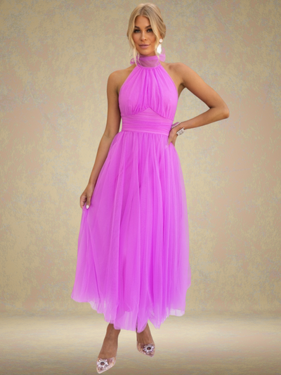 VIOLET VISION TULLE DRESS