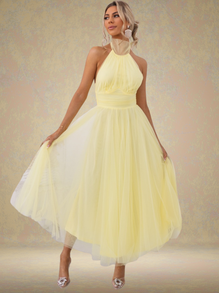 VIOLET VISION TULLE DRESS