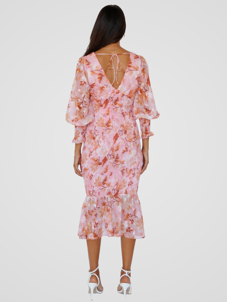 GARDEN POETRY MIDI DRESS