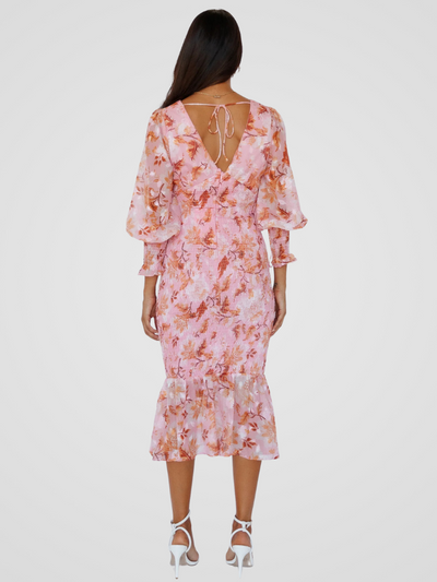 GARDEN POETRY MIDI DRESS