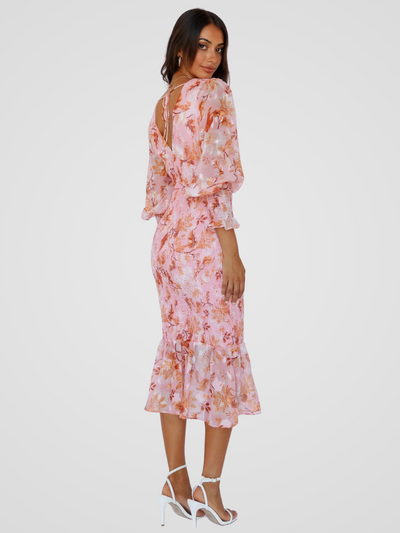 GARDEN POETRY MIDI DRESS