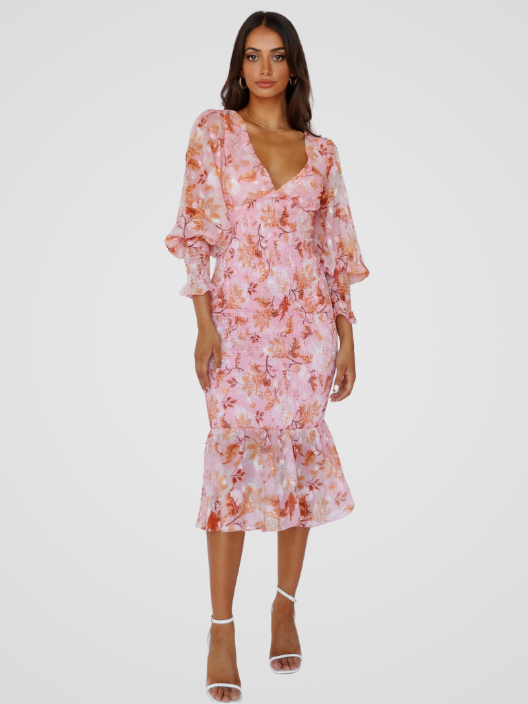 GARDEN POETRY MIDI DRESS