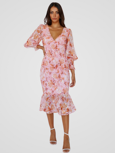 GARDEN POETRY MIDI DRESS