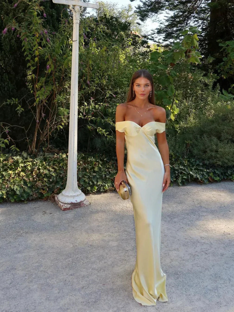 ÉLIORA SATIN MAXI DRESS