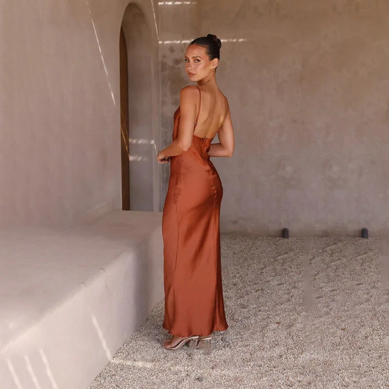 Solandra – Long Satin Dress