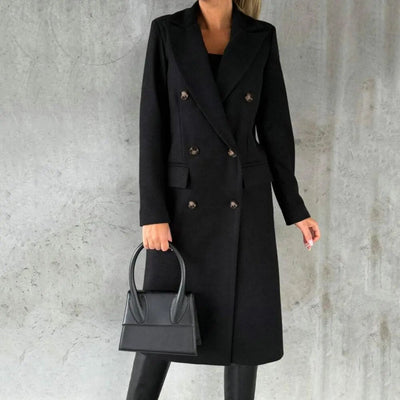 Camila - Sophisticated Solid Color Winter Coat