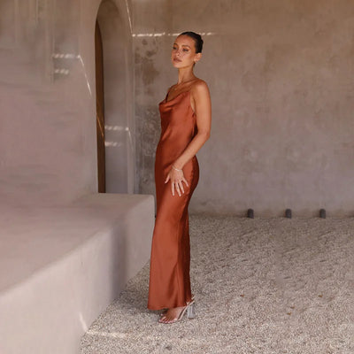 Solandra – Long Satin Dress