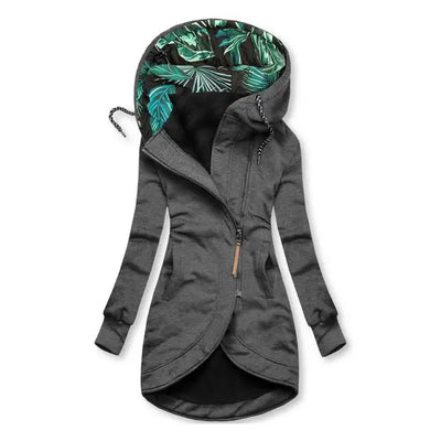 Faith - Slim Fit Drawstring Hooded Overcoat