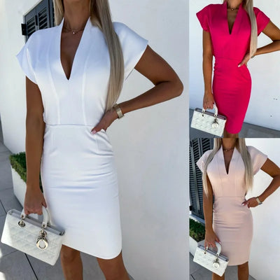 Vianelle – V-Neck Slim Dress