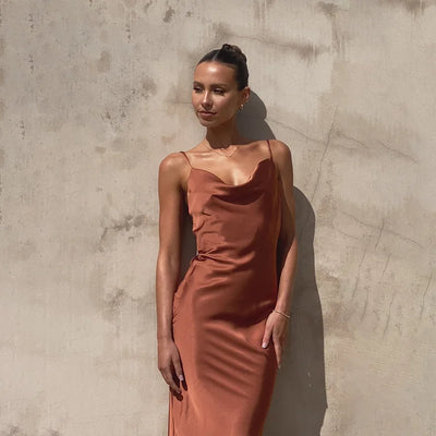 Solandra – Long Satin Dress