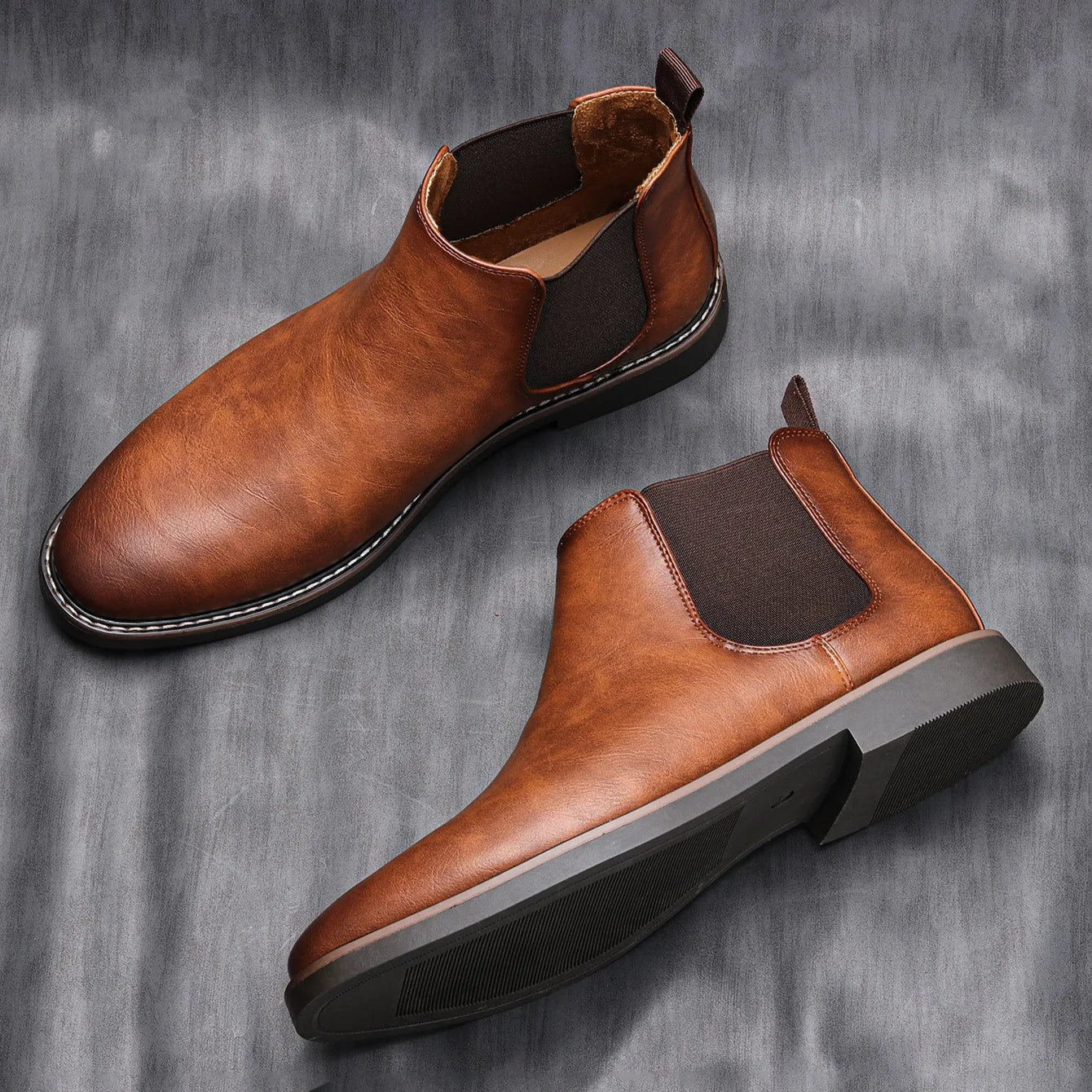Robert - Timeless Chelsea Leather Boots