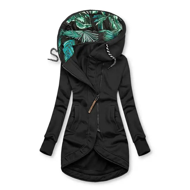 Faith - Slim Fit Drawstring Hooded Overcoat