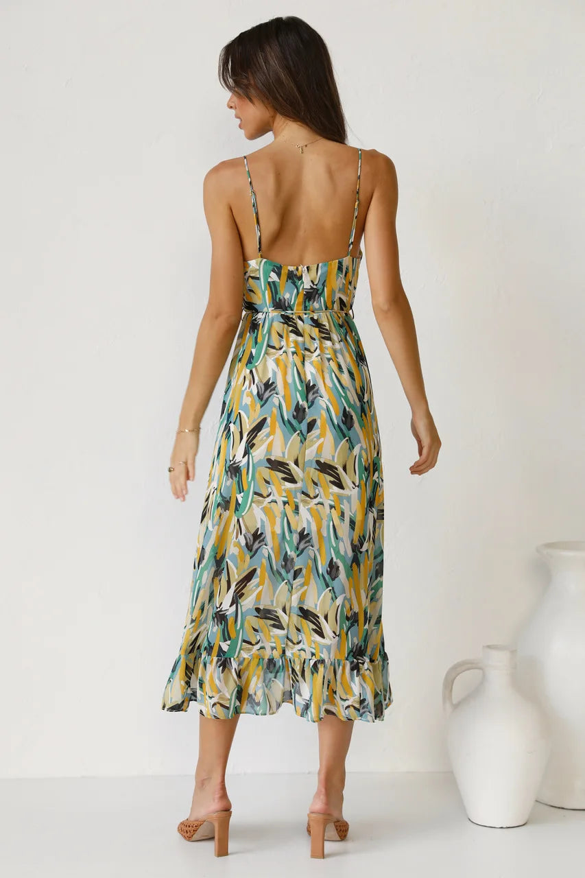 GABRIELLA | Printed Summer Dress with Fresh Comfort and Sunny Style for Leisure Days