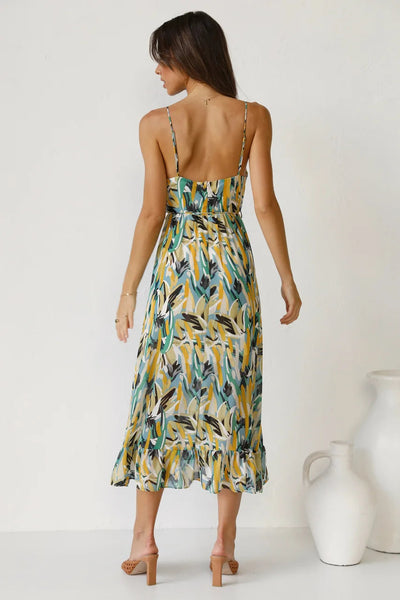 GABRIELLA | Printed Summer Dress with Fresh Comfort and Sunny Style for Leisure Days