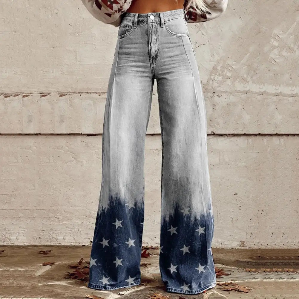 Jasmine - Retro High-Waisted Wide-Leg Pants